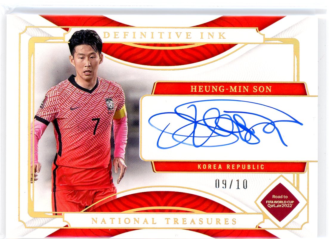 HEUNG-MIN SON - 2022 Soccer National Treasures Definitive Ink auto 9/10