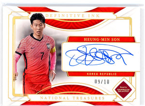 HEUNG-MIN SON - 2022 Soccer National Treasures Definitive Ink auto 9/10