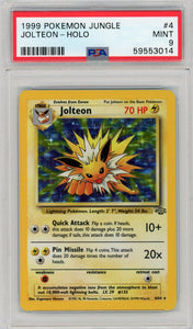 JOLTEON - 1999 Pokemon Jungle HOLO PSA 9