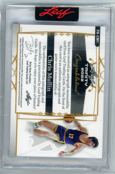 CHRIS MULLIN - 2022 Basketball Trinity Patch Auto 1/4