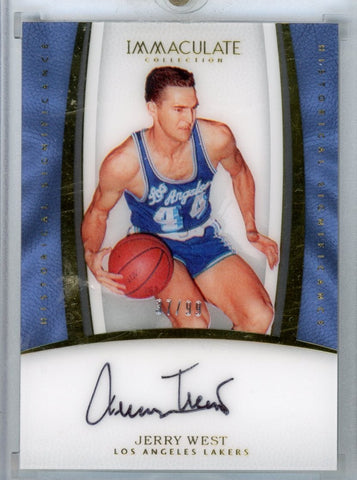 JERRY WEST - 2016-17 Basketball Immaculate Historical Significance Auto /99