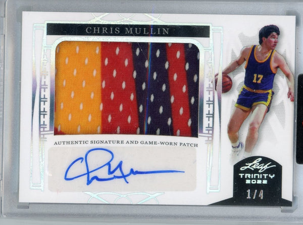 CHRIS MULLIN - 2022 Basketball Trinity Patch Auto 1/4