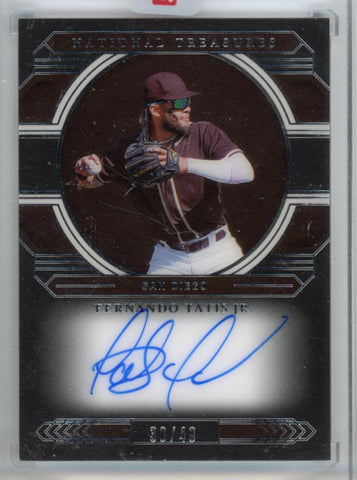 FERNANDO TATIS JR - 2020 Baseball National Treasures "Midnight Signatures" Auto 30/49