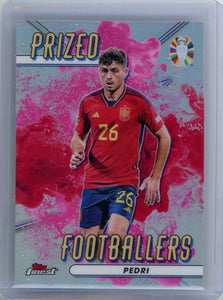 PEDRI - 2023 Soccer Finest "Prized Footballers" Red and Pink Fusion