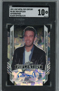 BEN AFFLECK - 2021 Leaf Metal Pop Century Auto 2/5 SGC 10