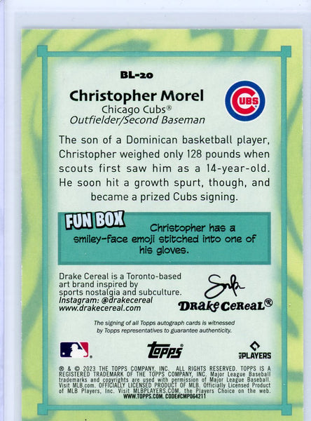 CHRISTOPHER MOREL-2023 Baseball Big League RC Auto 25/25