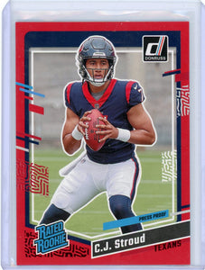 CJ STROUD-2023 Football Donruss Red Rated Rookie SP