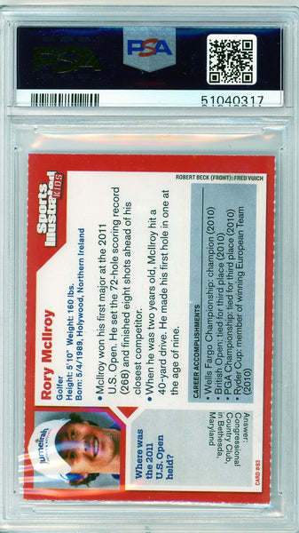 RORY McILROY - 2011 Golf SI For Kids Rookie PSA 9
