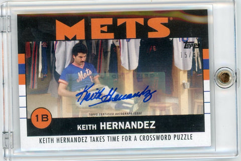 KEITH HERNANDEZ - 2021 Baseball Once Upon a Time in Queens Auto 15/86