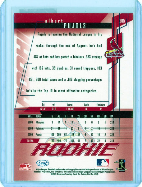 ALBERT PUJOLS - 2001 Baseball Rookies & Stars Rookie