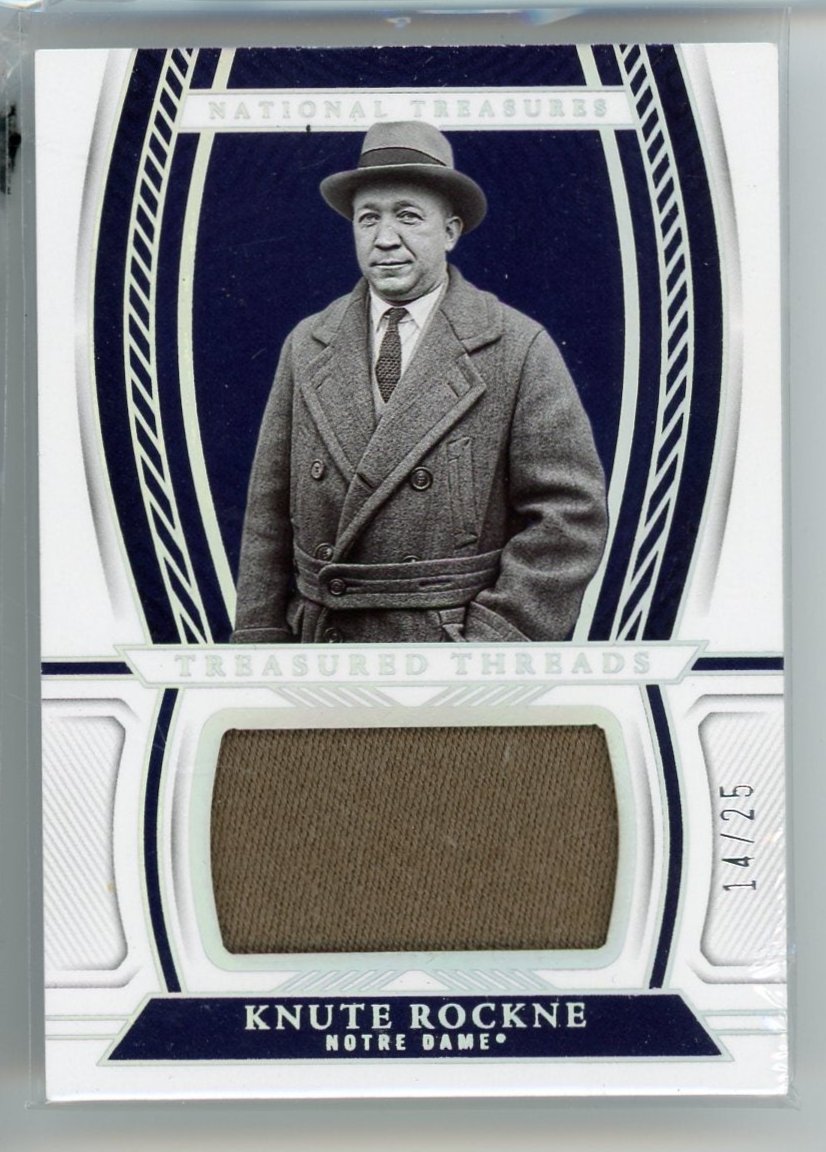 KNUTE ROCKNE - 2023 National Treasures Relic /25