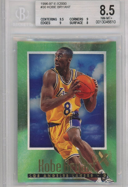 KOBE BRYANT - 1996-97 Basketball E-X2000 Rookie BGS 8.5