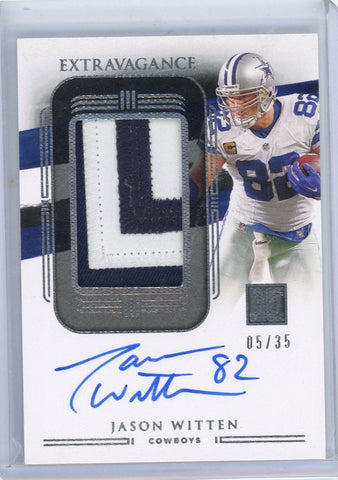 JASON WITTEN - 2021 FOOTBALL IMPECCABLE PATCH AUTO /35