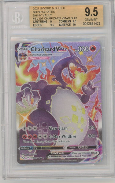 CHARIZARD - 2021 Pokemon Shining Fates Shiny Vault BGS 9.5