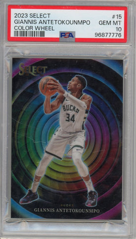 GIANNIS ANTETOKOUNMPO - 2023-24 Basketball Select "Color Wheel" PSA 10