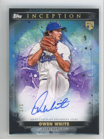 OWEN WHITE - 2024 Baseball Inception Black Rookie Auto 1/1