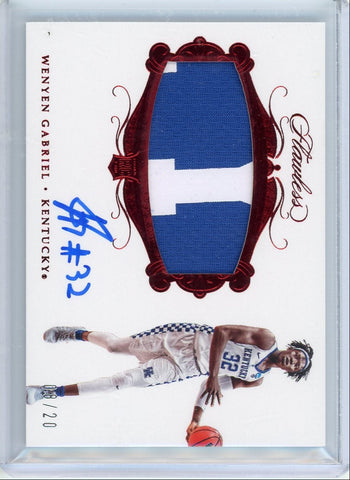 WENYEN GABRIEL - 2018-19 FLAWLESS RUBY ROOKIE PATCH AUTO /20