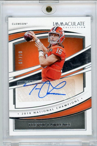 TREVOR LAWRENCE - 2022 Football Immaculate "Immaculate Champions" Auto 04/49