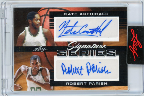 NATE ARCHIBALD ROBERT PARISH-2023 Basketball Signature series Auto 1/1