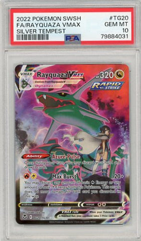 2022 Pokemon Sword & Shield Silver Tempest Rayquaza VMAX #TG20 PSA 10
