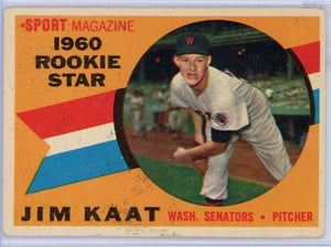 JIM KAAT - 1960 Baseball Topps Rookie Star #136