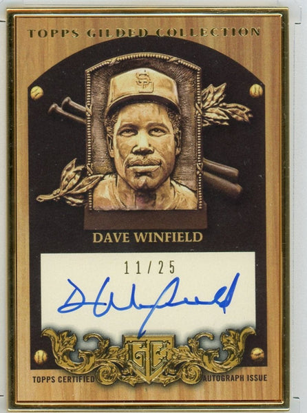DAVE WINFIELD - 2022 Baseball Gilded Framed Hall of Fame Auto 11/25
