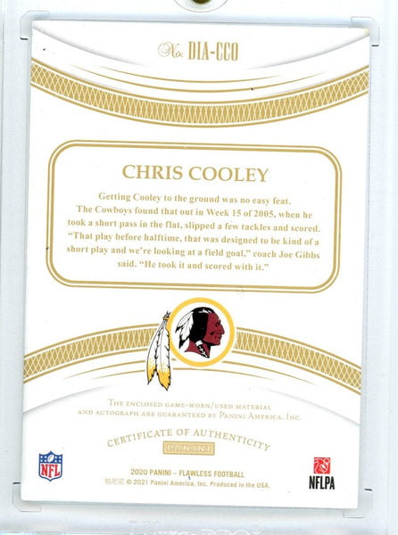 CHRIS COOLEY - 2020 Football Flawless Patch Auto 24/25