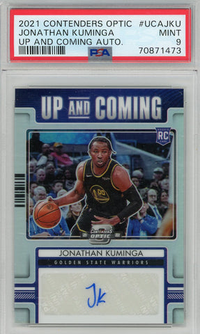 JONATHAN KUMINGA - 2021 Basketball Panini Contenders Up And Coming Rookie Auto 28/99 PSA 9