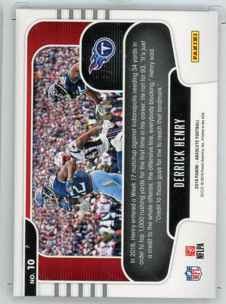DERRICK HENRY - 2019 Football Absolute "Red Zone" Black 1/1