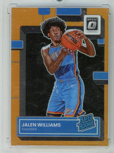 JALEN WILLIAMS - 2022-23 Basketball Optic Orange Rookie 2/199