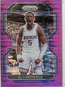 DE'AARON FOX - 2021-22 Basketball Prizm Purple Pulsar 16/35