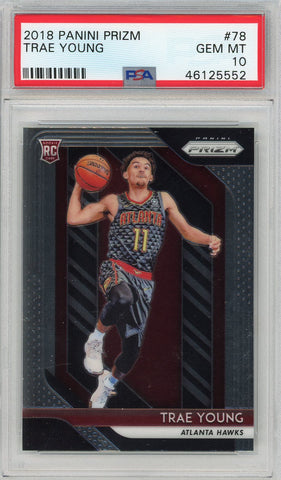 TRAE YOUNG - 2018 Basketball Prizm Rookie #78 PSA 10