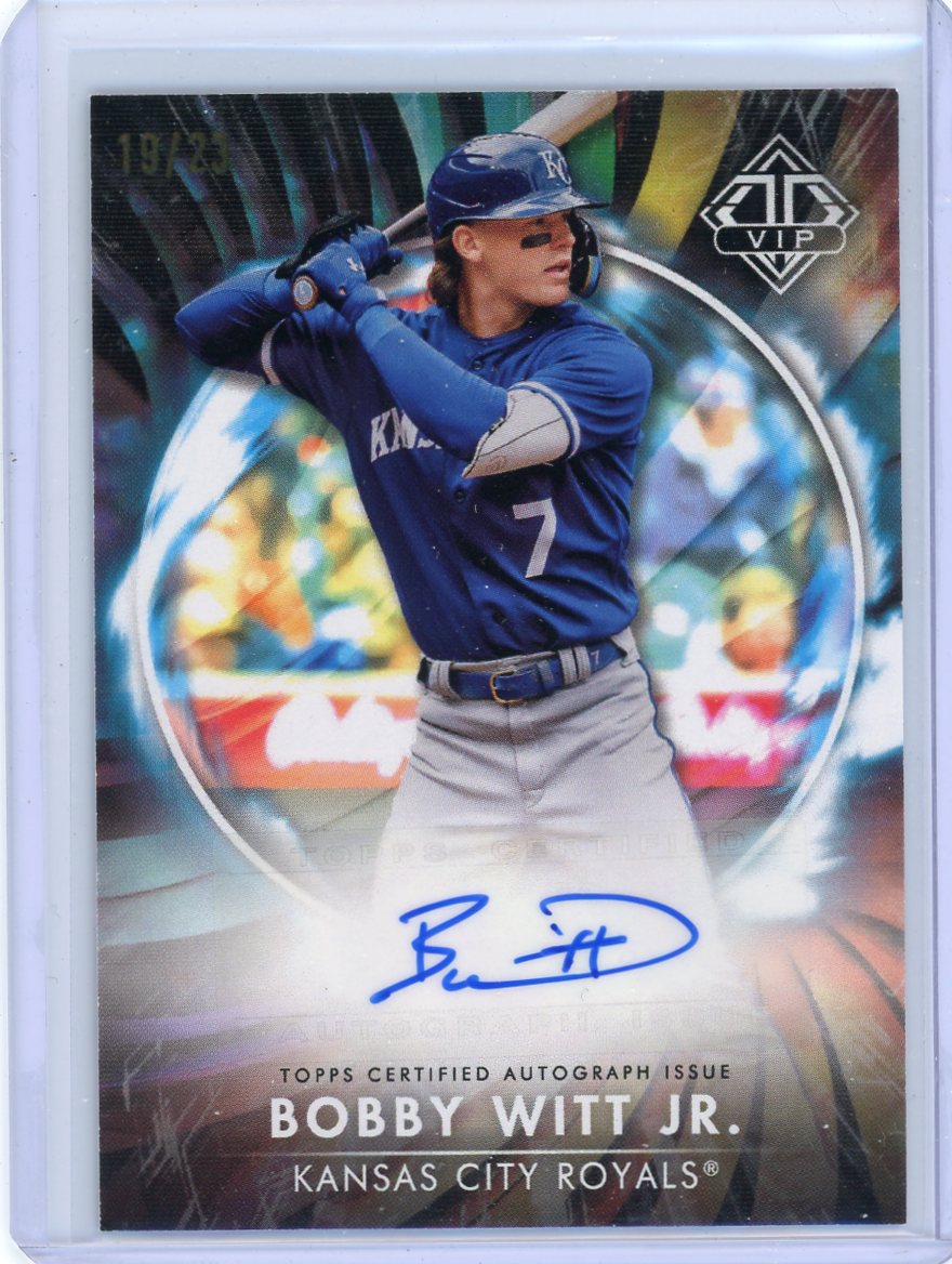 BOBBY WITT JR - 2023 Baseball Topps Transcendent VIP Auto 19/23