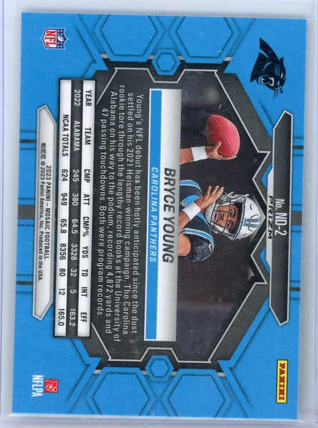 BRYCE YOUNG - 2023 Football Mosaic Choice Peacock Rookie Debut