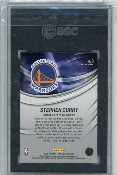 STEPHEN CURRY - 2022-23 Basketball Mosaic "Storm Chasers" SGC 10