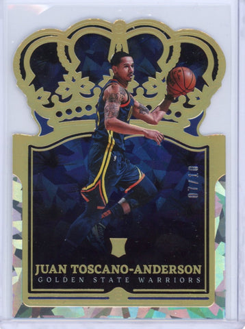 JUAN TOSCANO ANDERSON - 2021-22 Basketball Crown Royale "Gold" Rookie 07/10