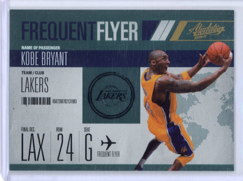 KOBE BRYANT - 2010-11 Basketball Absolute Memorabilia "Frequent Flyer" 231/399