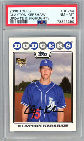 Sold at Auction: 2008 Bowman Clayton Kershaw Rookie