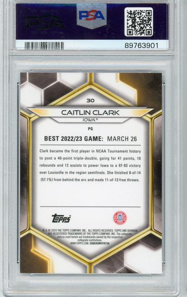 CAITLIN CLARK - 2023 Basketball Bowman's Best Rookie PSA 10