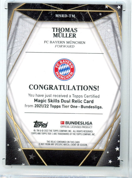 THOMAS MULLER - 2022 Soccer Tier One Dual Patch 8/25
